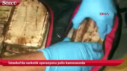 İstanbul'da narkotik operasyonu polis kamerasında