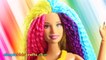 Barbie Hair  Barbie Hairstyle Tutorial  Barbie Hair Color Transformation  - Barbie Rainbow Hair
