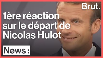 La première réaction d'Emmanuel Macron suite à la démission de Nicolas Hulot