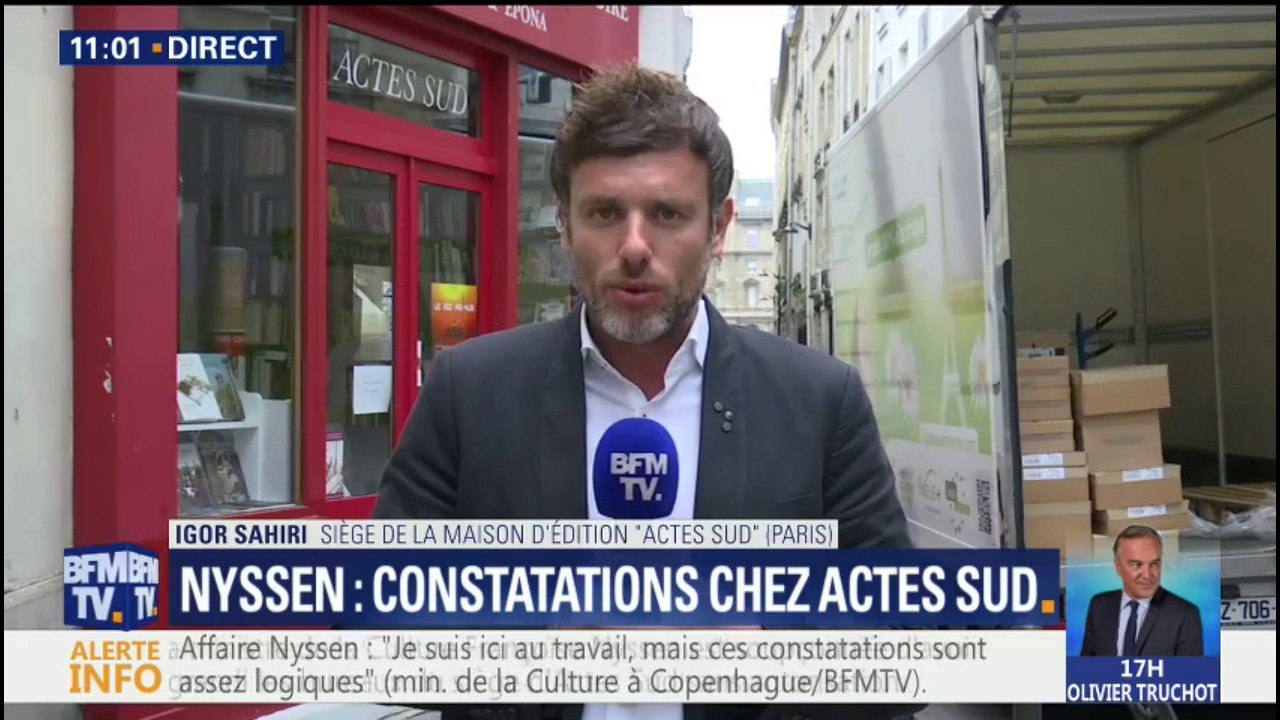 Affaire Nyssen : opération de police en cours chez Actes Sud pour des constatations