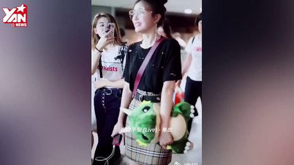 Tần Lam thời trang sân bay