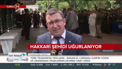 Hakkari şehidi son yolculuğuna uğurlanıyor