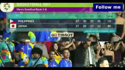 Philippines Wins vs. Japan Asian Games 2018 Standhardinger and Clarkson Top Scorers