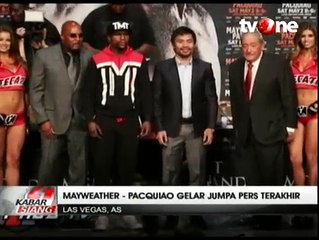 Maywheater-Pacquiao Beradu Tatap Saat Jumpa Pers Terakhir