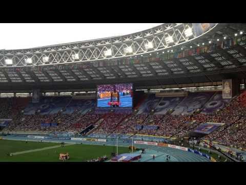 Moscú 2013 - Las gradas del estadio el Martes 13 de Agosto
