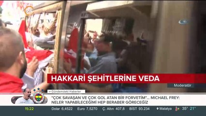 Hakkari şehitlerine veda
