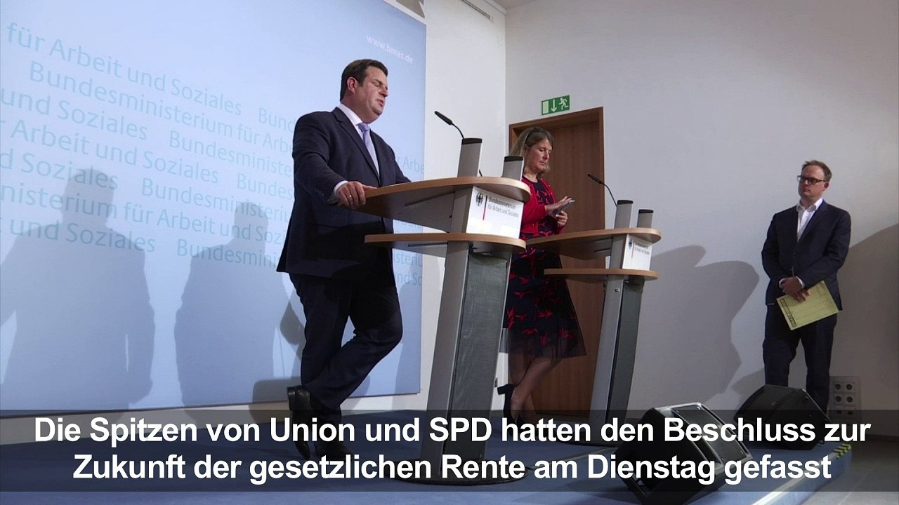 Heil: Rentenpaket steht für 'Stabilität' und 'Verlässlichkeit'