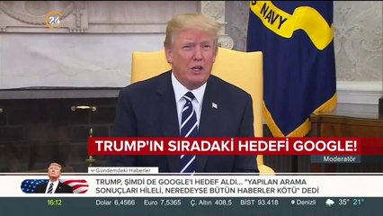 Trump'ın sıradaki hedefi Google