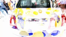 Une Fiat 500 customisée « SimplementHappy »