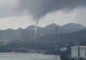 Waterspout Forms in Hong Kong Harbour as Storm Causes Flooding