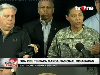 Usai Kerusuhan Rasial, Kota Baltimore Masih Mencekam
