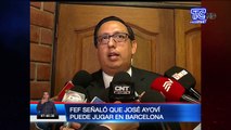 FEF señaló que José Ayoví puede jugar en Barcelona SC