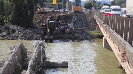 Ordu Ünye'de Selde Yıkılan Köprünün Yenisi İçin Çalışmalar Başladı