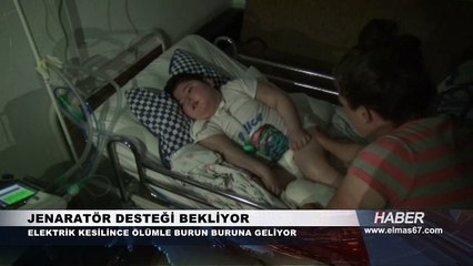 Bunun adı dram... Elektrik kesilince ölümle burun buruna geliyor
