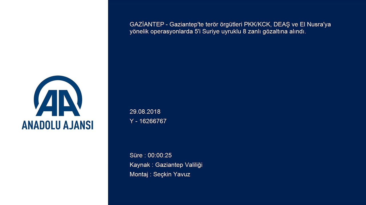 Gaziantep'te terör operasyonları
