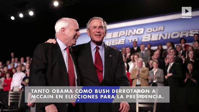 Barack Obama y George W. Bush hablarán en el funeral de John McCain