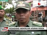 Satpol PP Kota Makassar Tertibkan Lapak PKL Liar