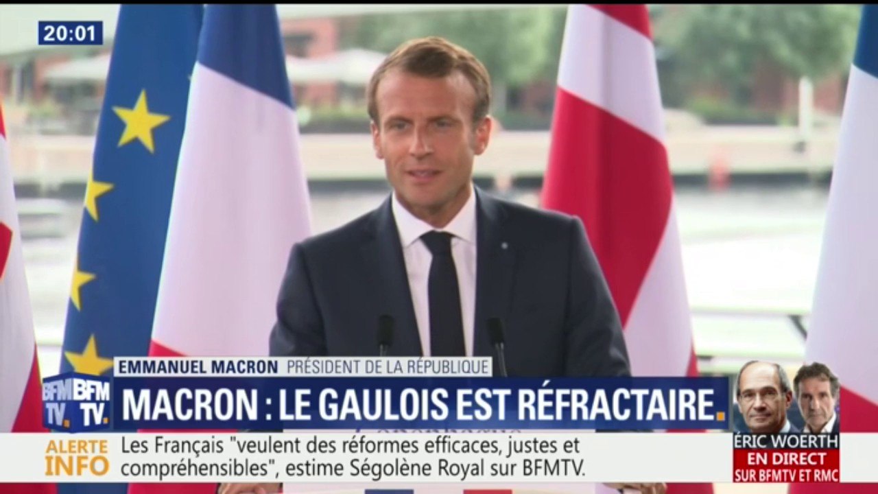 Au Danemark, Emmanuel Macron évoque un "gaulois réfractaire au changement"