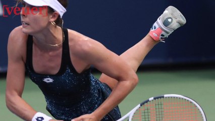 Female Tennis Player Penalized for Fixing Her Shirt