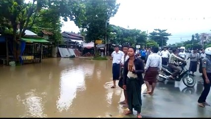 Myanmar dam burst: Villages inundated by floodwater
