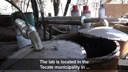 Mexican Army locates clandestine crystal meth lab