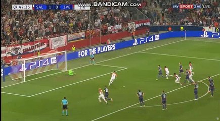 Munas Dabuur Penalty  Goal HD - Red Bull Salzburg 2-0 Crvena Zvezda 29.08.2018