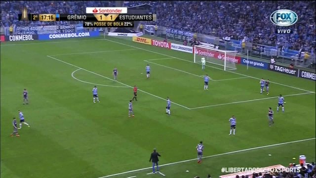 Grêmio 2x1 Estudiantes (ARG) 2 tempo completo libertadores 2018