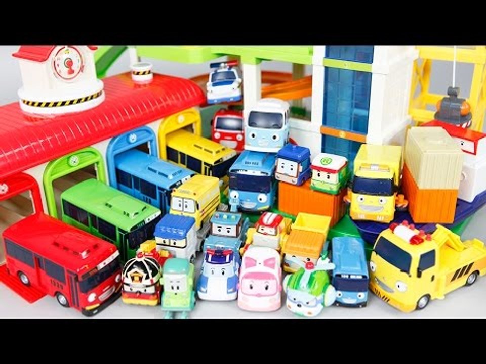 로보카폴리 다이캐스팅 장난감 타요 중앙차고지 빙글빙글 주차장 플레이 Tayo & Robocar Poli Toys ТАЙО & Робокар Поли Игрушки