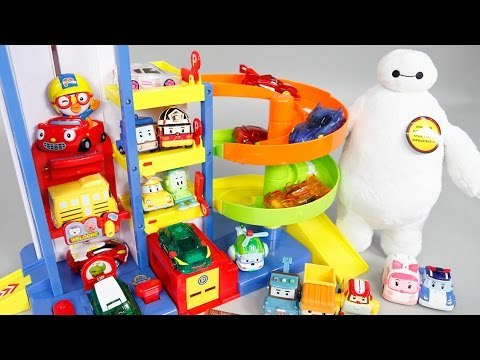 뽀로로 주차창 터닝메카드 로보카폴리 빅히어로6 미니특공대 맥스 장난감 베이맥스 터닝카 플레이 Pororo & Robocar Poli Toys Робокар Поли Игрушки