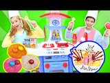 엘리 캐빈의 보글보글 캐리 쉐프놀이 장난감으로 초콜릿 주먹밥 만들기 l 캐리와장난감친구들