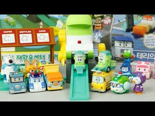 Download Video: [로보카폴리]클리니의 재활용센터 장난감 플레이세트 뽀로로 Robocar Poli Toys Робокар Поли Игрушки