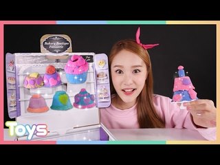 캐리의 키네틱샌드로 케이크와 머핀 만들기 모래 놀이 CarrieAndToys