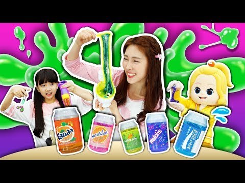 반짝이, 푸딩, 야광, 색모래 액체괴물! 캐리 유니 꼬마엘리의 몰캉몰캉 액괴연구소 다양한 액체괴물 만들기 l 캐리와장난감친구들