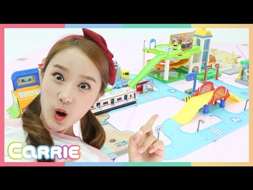 캐리의 꼬마버스 타요 장난감 으로 자동차 마을 종합 세트 놀이 CarrieAndToys