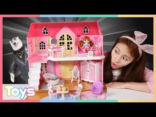 리틀미미 이층집에 도둑이 들었다! 캐리와 꼬마캐빈의 인형놀이ㅣ캐리와장난감친구들