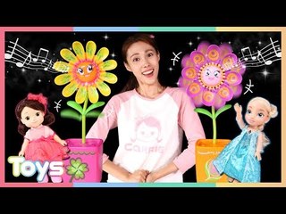 노래를 따라부르고 춤추는 매직 플라워와 엘사의 노래 대결! | 캐리와장난감친구들