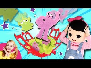 펑 하고 터지는 로켓! 엘리와 꼬마캐리의 토이스토리 보드게임 놀이 l 캐리와장난감친구들