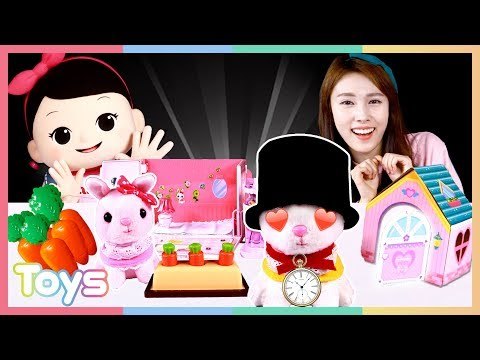 이상한 나라의 시계토끼를 만난 캐리와 꼬마캐리! 세라의 공주토끼 친구토끼 인형 놀이ㅣ캐리와장난감친구들