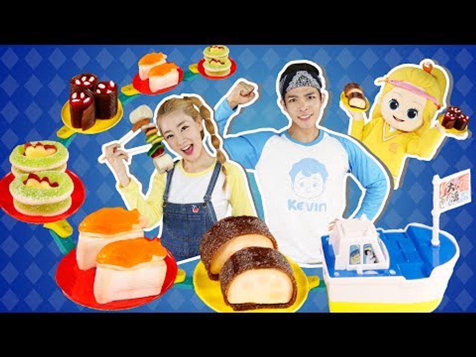 수상한 맛의 젤리 초밥과 마시멜로우 꼬치?! 주방장 캐빈의 이상한(?) 초밥 만들기...