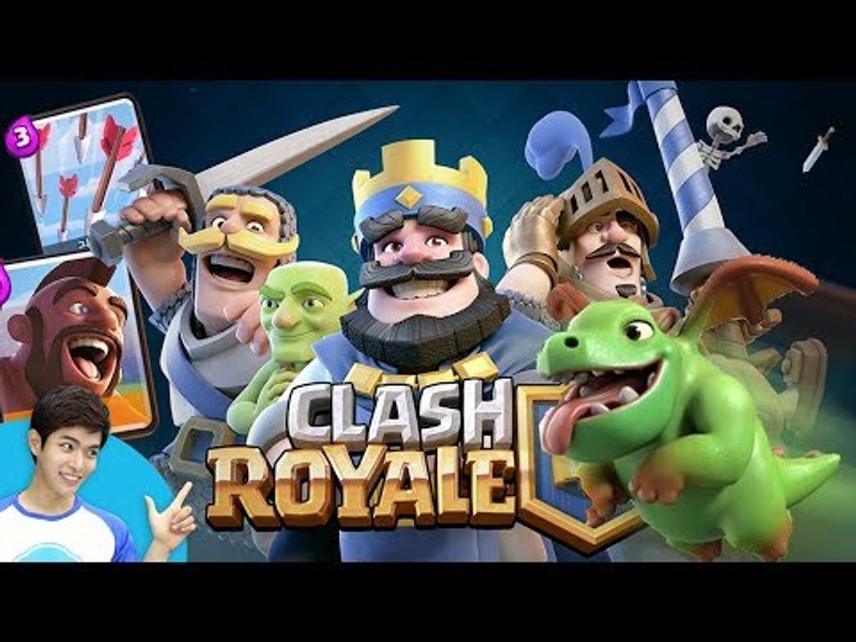 클래시로얄 시작하자마자 전설 카드가!? [Clash Royale] 모바일 게임 | 캐...