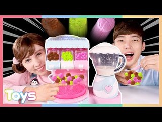 구슬 아이스크림 메이커로 복불복 게임 놀이| 캐리와장난감친구들