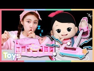 캐리의 똘똘이 돌보기 프로젝트! 아기 똘똘이와 청소기 장난감 소꿉놀이ㅣ캐리와장난감친구들