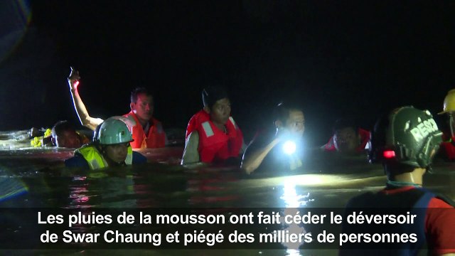 Rupture d'un barrage en Birmanie, des milliers de déplacés