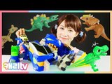 [장난감친구들] 공룡메카드 메가 티라노 슬로프 장난감 자동차 로봇 변신 놀이