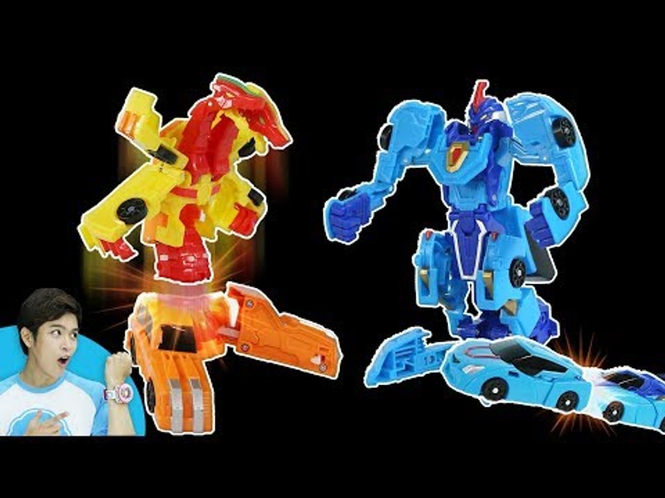 헬로카봇과 터닝메카드가 만났다! 캐빈의 에반프라임 드라고닉스 로봇 변신 놀이 l 캐리앤 플레이