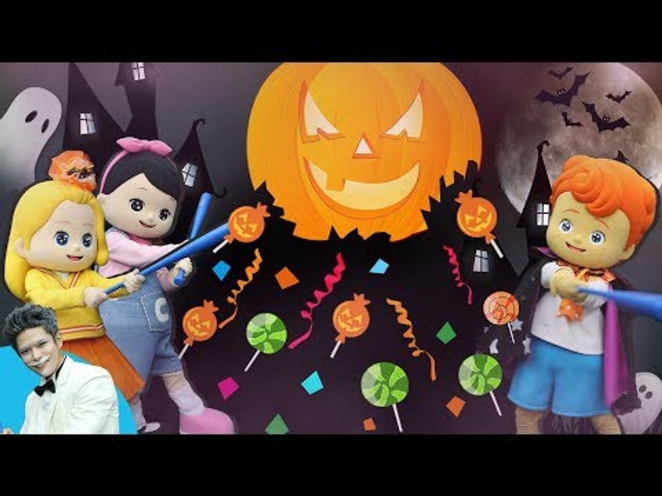 [해피 할로윈] 호박을 터트려라! 캐빈과 꼬마친구들의 복불복 피냐타 터트리기 게임 l...