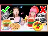 [장난감] 리얼클레이 VS 진짜 음식 복불복 랜덤 뽑기 놀이