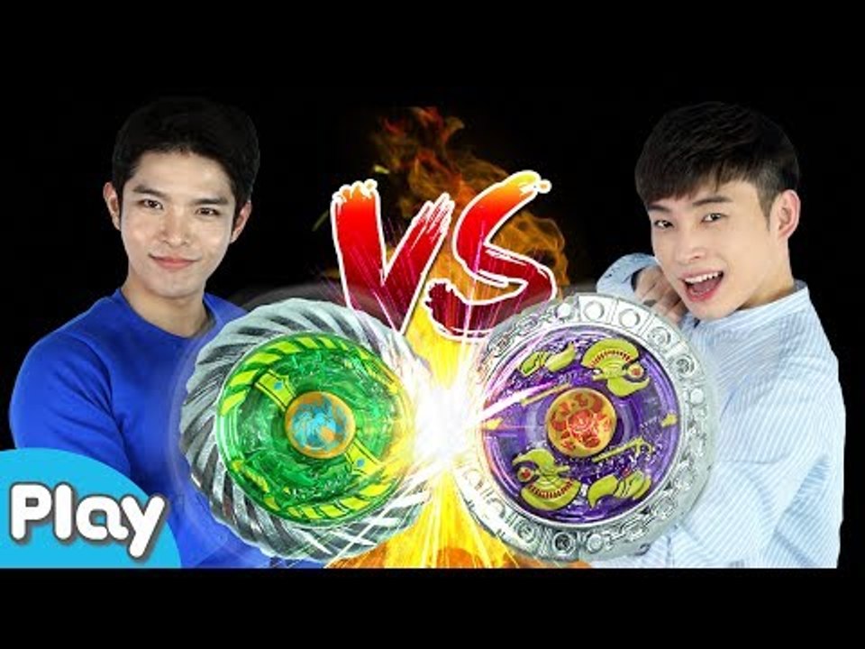 불타는 스핀파이터 팽이 장난감 배틀 놀이 캐빈과 관우의 대결 l 캐리앤 플레이