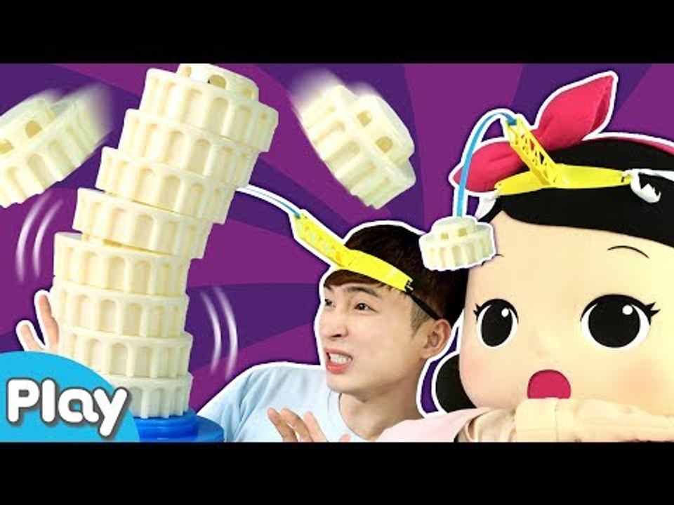 아슬아슬 스릴만점 탑쌓기 보드게임 대결 놀이 l 캐리앤 플레이