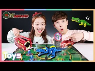 공룡메카드 배틀 필드 세트 장난감 대결 놀이 l 캐리와장난감친구들